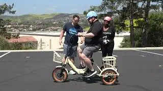 TRICYCLE RIDERS!  This E Trike has a Back Rest Seat, It Folds & It's Insanely Comfortable!
