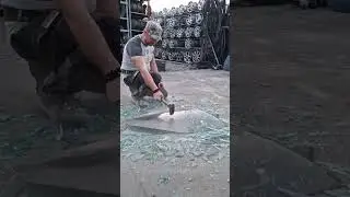 Smashing car glass #shorts #short #car