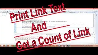 Selenium Web driver Course_How to Print All Link text From a webpage