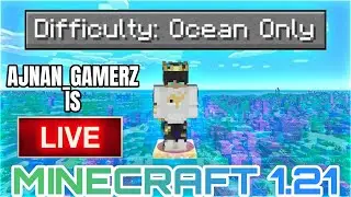 MINECRAFT 1.21 OCEAN ONLY WORLD LIVE 🔴 #minecraft #gaming #memes