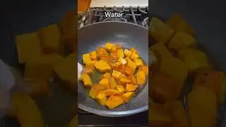 Stir-Fried Kabocha Squash with Soy Sauce (ASMR) #food #cooking #recipe #asianfood #stirfryveggies