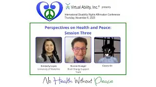 IDRAC 2025 Perspectives on Health and Peace: Session Three