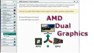 Настройки двойной графики AMD | Как настроить две видеокарты AMD | Центр управления катализатором