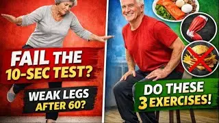 FAIL the 10-Second Test? Fix Weak Legs After 60 (3 Moves) #health 