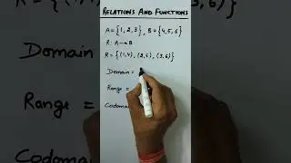 #domain #range #codomain #relationsandfunctionsclass11