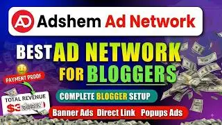🔥Adshem Ad Network Full Tutorial 2026 | Adshem Best Banner Ad Network For Blogger and Wordpress