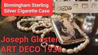 Pitillera de plata Birmingham ART DECO/ Sterling Silver English cigarerette case dated 1930