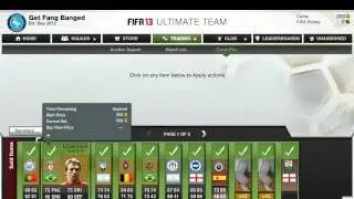 FIFA 13 Web App - Team Building begins!