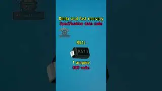 DIODE SMD FAST RECOVERY RS-series specification data #automobile #electronic #tech #repair #short
