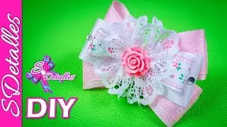 Lazos con Cinta y Encaje #3 | Video# 125 | SDetalles | DIY