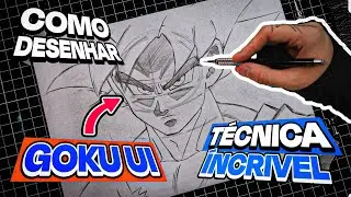 TÉCNICA ÍNCRIVEL! COMO DESENHAR O GOKU INSTINTO SUPERIOR! | Dragon Ball Super