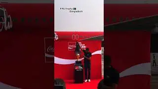 FIFA World cup Trophy in Bangladesh 🇧🇩✅.#fifa #cocacola #football #footballlovers #trophy #shorts