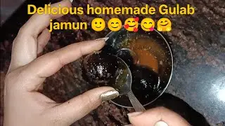 Tasty and juicy Gulab Jamun😚😋 