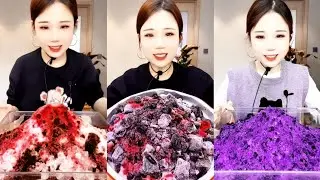 ASMR YY LATEST JEWELRY ICE EATING WITH COLOURFUL SHAVED ICE EATING || YY ICE EATING || 2 HOURS💥💥