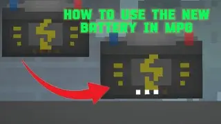 How to use the new battery in melon playground   #gaming #melonsandbox #tutorial #viral #fyp