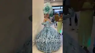 Strolling Tables, Champagne Skirts or Wall by Live Tables Entertainment