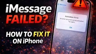FIX iMessage Activation Error FAST with This SIMPLE Trick