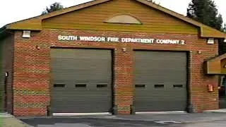 POV drive through South Windsor, Connecticut in a Firetruck in 1989