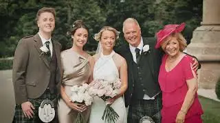 Stunning Eaglesham church wedding then onto Cornhill Castle for Louise and Anthony July 25