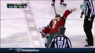Steve Ott vs Kyle Brodziak Mar 9, 2014