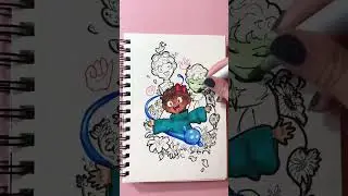 Webtoon Illustration With Copics ✨ #artshorts #speeddrawing #copic #webtooncanvas