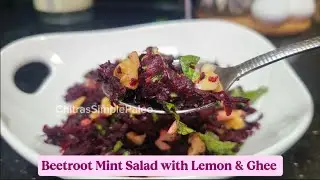 Beetroot Mint Salad with Lemon & Ghee | ASMR Keto Recipe 🥗 #BeetrootSalad #KetoRecipes #summersalad