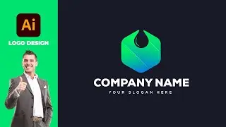 Water Drop Company Logo Design | ILLUSTRATOR TUTORIAL