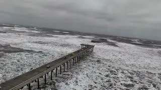 Ventnor Pier vs. Hurricane Erin: Drone Captures Ocean&rsquo;s Fury