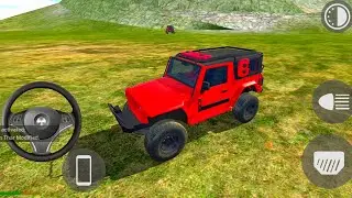 🔥 Red Thar Modified Beast Mode Off-Road Power Drive | Indian Car Map | Indian Bike Driving 3D