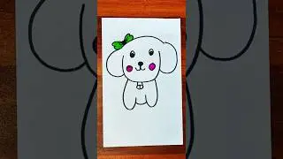 Most Adorable Puppy Drawing Ever! 😍 #shorts #art #drawing