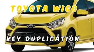 HOW TO DUPLICATE A TOYOTA WIGO KEY USING A COMPUTERIZED KEY CUTTING MACHINE?