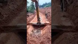 Channel excavation in one go - good tools and machinery improve work efficiency