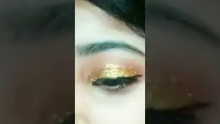 Golden Eyemakeup Tutorial # shorts # shree shine