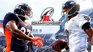 AFC CHAMPIONSHIP vs LAMAR JACKSON In SNOW! Madden 21 Next Gen FS Career Mode Gameplay