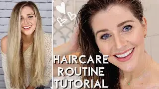 HAIRCARE ROUTINE Tutorial | Wash, Condition, Blow Dry, Style