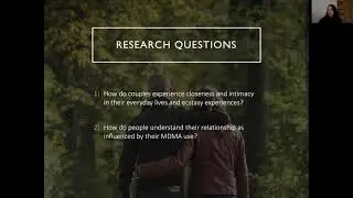Dr Katie Anderson: DARC webinar 'The experiences of couples who take MDMA together.'