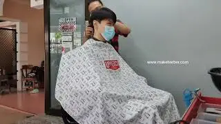 Two block korean haircut hairstyle ✂️💈🇰🇷 Makebarber Barbershop Banjarmasin