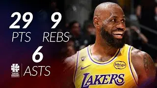 LeBron James 29 pts 9 rebs 6 asts vs Hornets 25/26 season