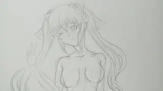 Genshin Impact Keqing speed draw (part1)