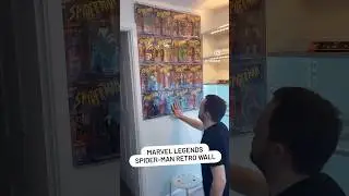 Настенная выставка ретро-автомобилей Marvel Legends с Человеком-пауком! #marvelegends #spiderman