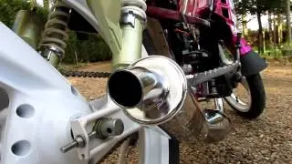 Sonorit&eacute; et r&eacute;sonance d'un pot ninja G1 chrom&eacute; sur mbk F1 assistance, moteur av10