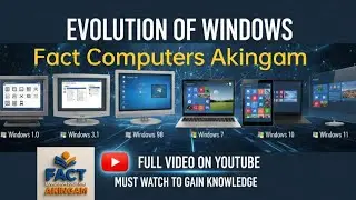 Evolution of windows| From Windows 1.0 to Windows 11 | Fact computer education Akingam 