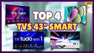 MELHOR TV 43 POLEGADAS CUSTO BENEF&Iacute;CIO / TOP 4 TV 43&rdquo; PARA COMPRAR EM 2025✅