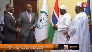 President Barrow Meets AfCFTA Secretary General  to Discuss Trade and Development