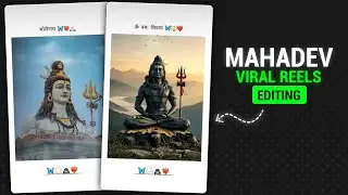 New Mahakal Status Video Editing 2025 | Mahadev Reels Video Editing Alight Motion