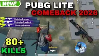 PUBG LITE COMEBACK 2026 😱 | Hacker Lobby Me 80+ KILLS 💀 | Hackers KO SPECTATE KIYA 🔥