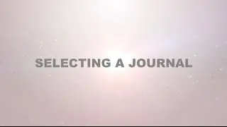 Selecting a Journal