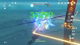 C6 Furina Archon Team beats Raiden weekly boss in under 30 seconds!