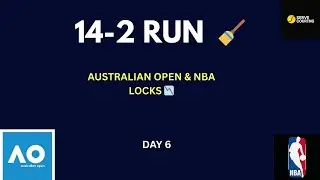 14-2 STREAK! 🧹 Australian Open & NBA Betting Tips | Day 6 📉