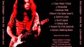 Rory Gallagher Live at the Boston Music Hall   --   Moonchild